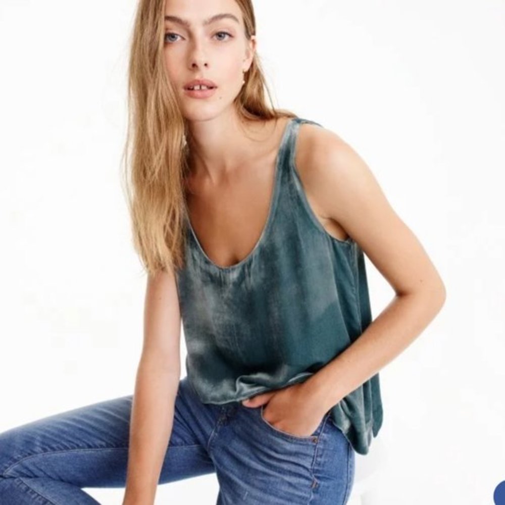 J Crew Velvet Tank top, like new